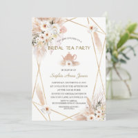 Desert White Roses Pampas Grass Bridal Shower