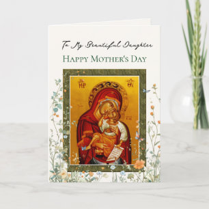 Desert Wildflowers Butterflies Mother's Day        Card