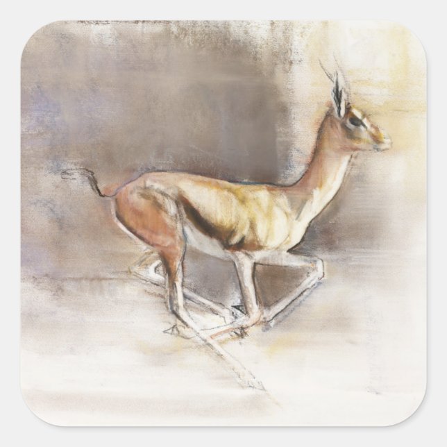 Desert Wind Square Sticker (Front)