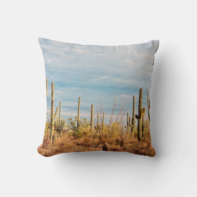 Desert with Saguaro cacti Cushion (Front)