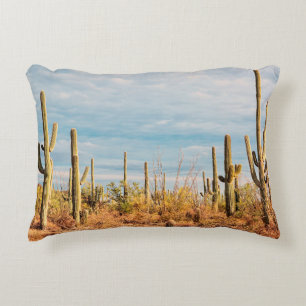 Desert with Saguaro cacti Decorative Cushion