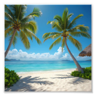 Deserted American beach Photo Print