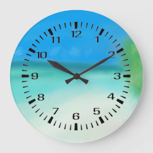 Deserted Beach Wall Clock