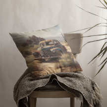 Deserted car in the desert