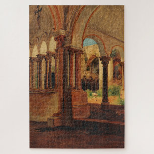 Deserted monastery yard jigsaw puzzle