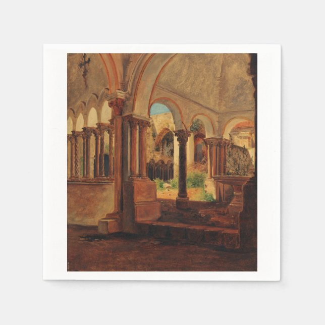 Deserted monastery yard napkin (Front)