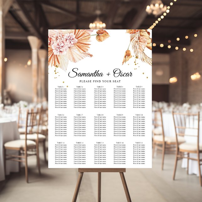 Deserted Terracotta Dried Palm Leaf Orange Frame Poster (Creator Uploaded)