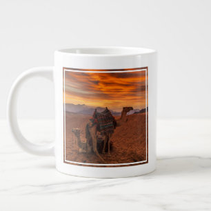 Deserts   Bactrian Camel Egypt Sand Dune Large Coffee Mug