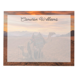 Deserts   Bactrian Camel Egypt Sand Dune Notepad