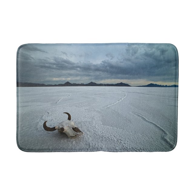Deserts | Bonneville Salt Flats Utah Bath Mat (Front)
