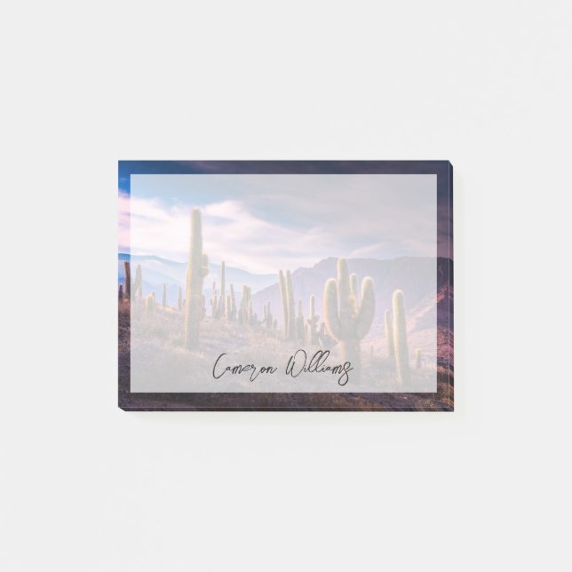 Deserts | Cactus Landscape Argentina Post-it Notes (Front)