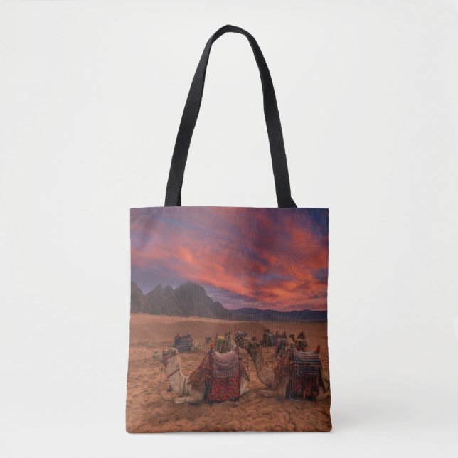 Deserts | Camels Sinai Mountains Egypt Tote Bag (Front)