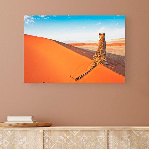 Deserts   Cheetah Savannah Desert Canvas Print