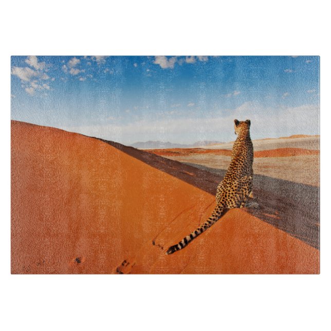 Deserts | Cheetah Savannah Desert Cutting Board (Front)