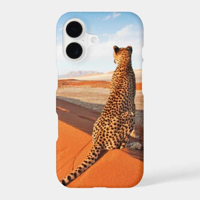 Deserts | Cheetah Savannah Desert iPhone Case (Back)