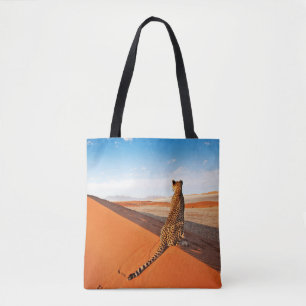Deserts Cheetah Savannah Desert Tote Bag