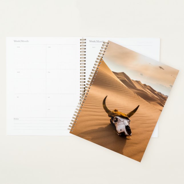 Deserts | Cow Skull Rippled Sand Dunes Planner (Display)
