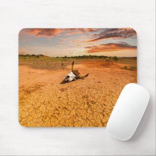Deserts Desert with Cow Skull Mouse Mat