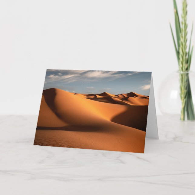 Deserts | Erg Chebbi Dunes Morocco Card (Front)