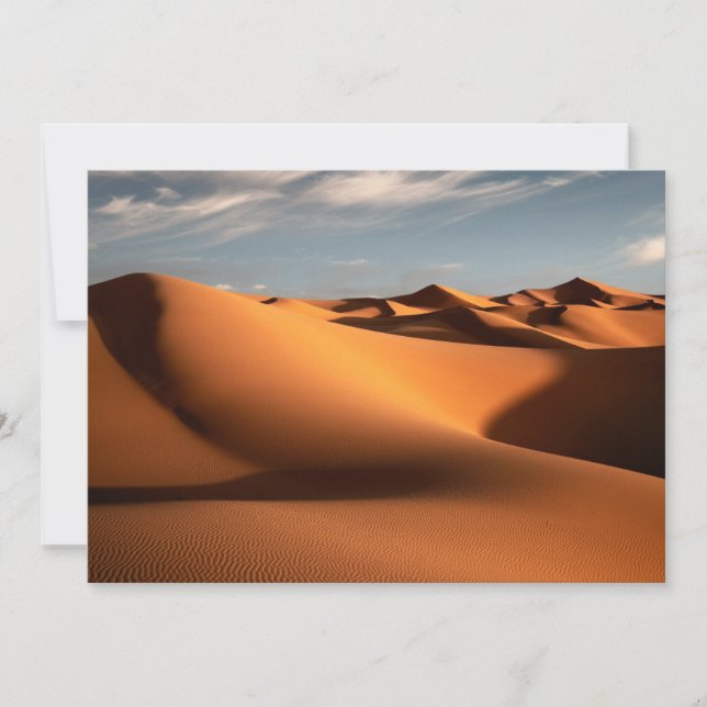 Deserts | Erg Chebbi Dunes Morocco Thank You Card (Front)