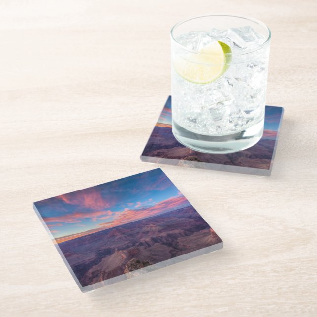 Deserts | Hopi Point Grand Canyon Arizona Glass Coaster (Angled)