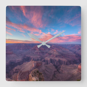 Deserts Hopi Point Grand Canyon Arizona Square Wall Clock