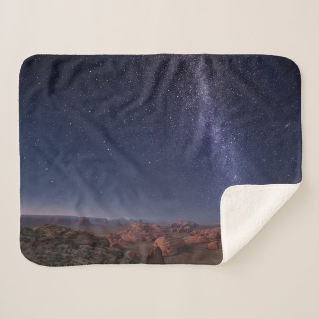 Deserts | Kayenta  Monument Valley Arizona Sherpa Blanket (Front (Horizontal))