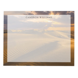 Deserts   Landscape of Sand Dunes Notepad