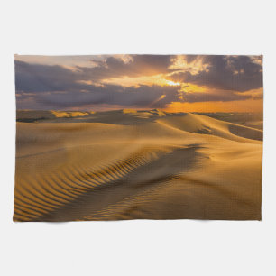 Deserts Landscape of Sand Dunes Tea Towel