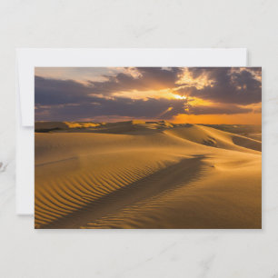 Deserts   Landscape of Sand Dunes Thank You Card