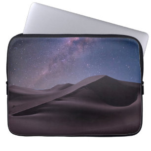 Deserts Milky Way Starry Sky Sand Dune Dubai Laptop Sleeve