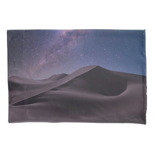 Deserts   Milky Way Starry Sky Sand Dune Dubai Pillowcase