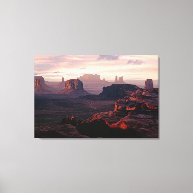 Deserts | Monument Valley Utah-Ariziona Canvas Print (Front)