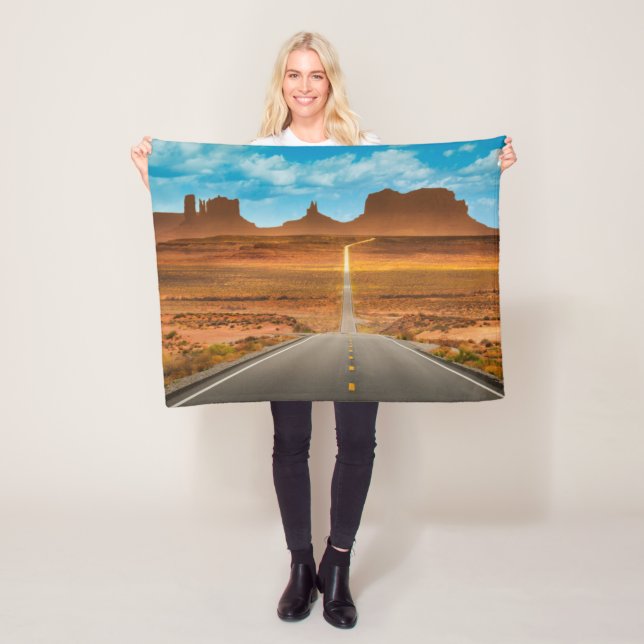 Deserts | Monument Valley, Utah Fleece Blanket (In Situ)