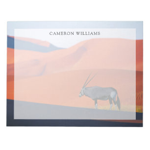 Deserts Namib Desert Oryx Notepad