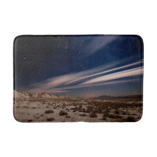 Deserts   Navarre Bardenas Desert at Night Bath Mat