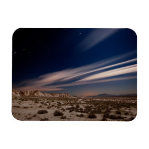 Deserts   Navarre Bardenas Desert at Night Magnet