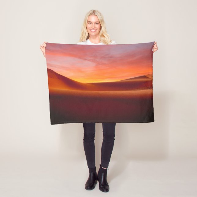 Deserts | Rolling Desert Landscape Fleece Blanket (In Situ)