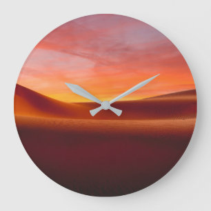 Deserts   Rolling Desert Landscape Large Clock