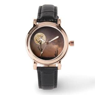 Deserts Saguaro Cactus With Birds in Desert Watch