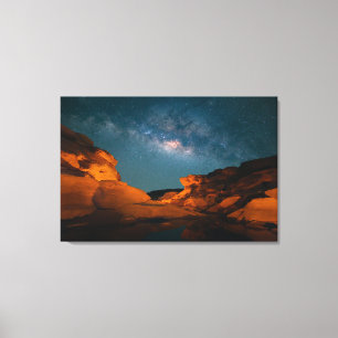Deserts   Sam Pan Bok Night time Thailand Canvas Print