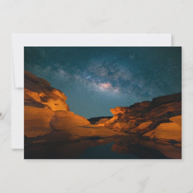 Deserts | Sam Pan Bok Night time Thailand Thank You Card (Front)