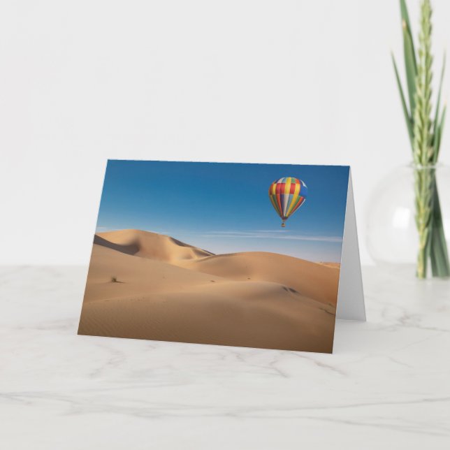 Deserts | Sand Dunes in the Dubai Desert Card (Front)