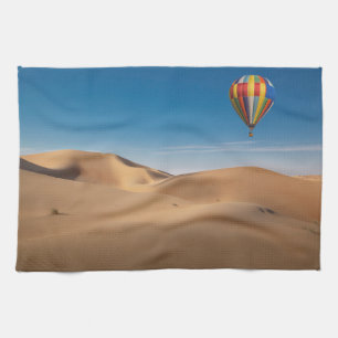 Deserts Sand Dunes in the Dubai Desert Tea Towel