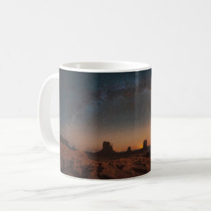Deserts   Starry Sky Over A Desert Landscape Coffee Mug