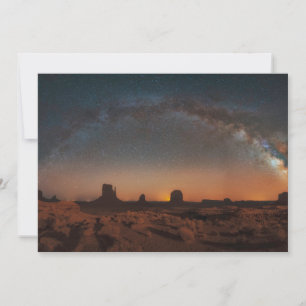 Deserts   Starry Sky Over A Desert Landscape Thank You Card