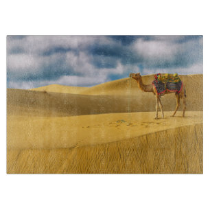 Deserts   Thar Desert Rajasthan India Camel Cutting Board