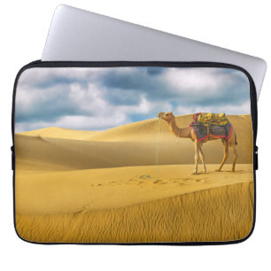 Deserts   Thar Desert Rajasthan India Camel Laptop Sleeve