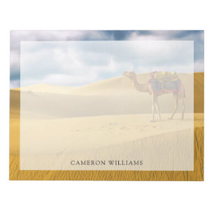 Deserts Thar Desert Rajasthan India Camel Notepad