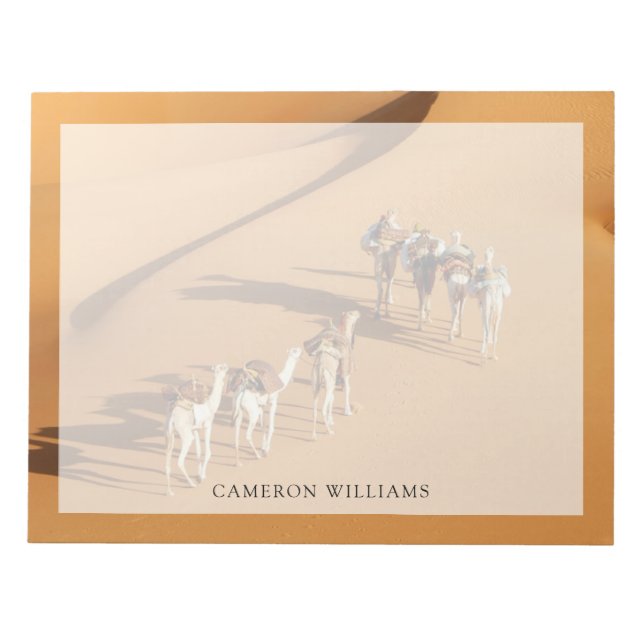 Deserts | Tuareg Walk with Camels Notepad (Front)